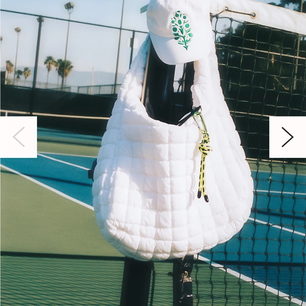 Free People Black Quilted Hobo Bag